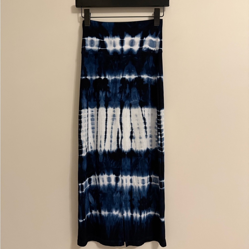 Electric & Rose Blue and White Midi Skirt - Picture 2 of 4
